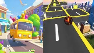Bus Jam VS Going Ball- 3D MAX Levels unlocked II Android iOS Gameplay