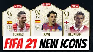 FIFA 21 │ NEW ICON WISHLIST 🔥🔥 │ Beckham , Xavi, Puskas, Muller, Torres, Totti, Robben