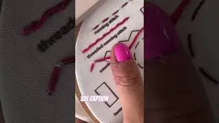 Learn all these stitches with my stitch sampler kit ✨🧵 #embroidery #craft #embroideryhoop