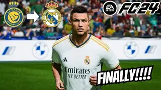 I TRANSFERRED RONALDO TO REAL MADRID!!|EA FC 24 GAMEPLAY