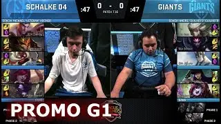 FC Schalke 04 vs Giants | Game 1 Round 2 Promotion/Relegation S8 EU LCS Spring 2017 | S04 vs GIA G1