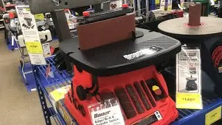 CLOSE UP look 👀 oscillating edge belt and spindle sander (bauer harbor freight)