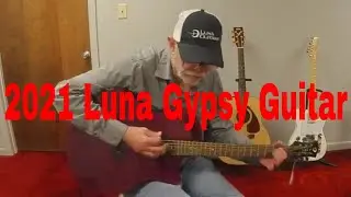Taking a look at a  2021 Luna Gypsy Acoustic Electric Guitar