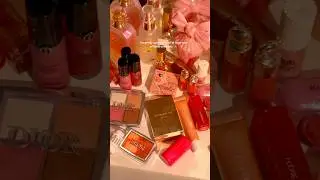 Makeup collection 💖🎀 #makeup #makeupproducts #dior #ysl #rarebeauty #sephora #blush #lipstick