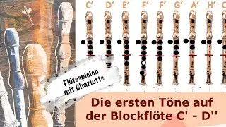 Die Töne und Griffe C' - D'' auf der Blockflöte