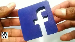 #facebook Logo 3D [Li'l World's Prints]