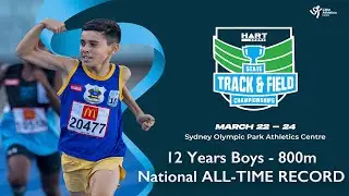 Isaac Robinson - State & National 800m record - 12 yrs Boys NSW State Little Athletics Championships