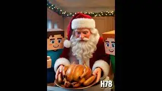 #shorts minecraft Alex and Steve with santa