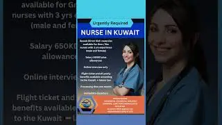 Kuwait Direct Moh vacancies available for Gnm / Bsc nurses with 3 yrs experience (male and female)