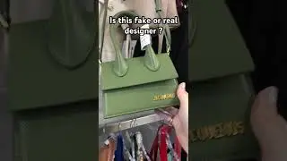 Did I find real designer at the thrift ? #thrifty #goodwill #jacquemus #designer #luxury #bags #bag