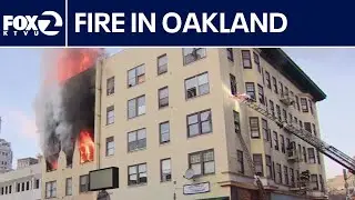 Fire rips through Oakland apartment building | KTVU