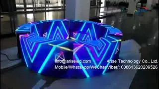 Easy To Install Circle Waterproof Creative Led Display Flexible, flexible led display advertising so
