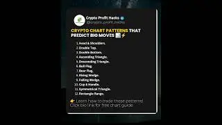 Crypto Chart Patterns That Predict Big Moves 📊⚡