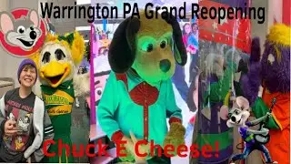 Торжественное открытие Chuck e Cheese в Уоррингтоне, штат Пенсильвания! 2.0 | Знакомство с персон...