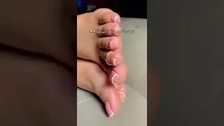 french nail + foot ring=&hearts;️ #shortsocks #nylonsocks #footring #pedicure #footfashion #nylonfeet #ped