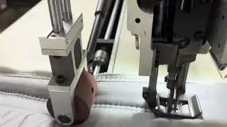 2 needle long arm lockstitch sewing machine with automatic lifted head
