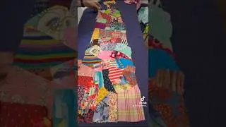Using scraps to make a kimono.#upcycling #sustainablefashion #sewing #diy