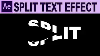Split Text Animation - Adobe After Effects Tutorial