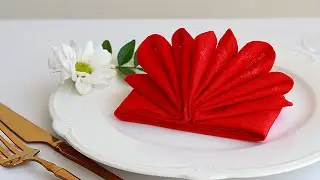 Fold a napkin and impress your guests! Елегантный способ сложить салфетки