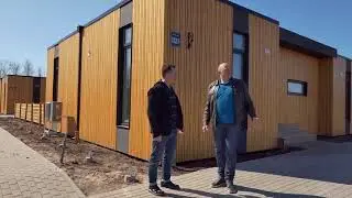 Karkasa mājas ar inovatīviem materiāliem. Sebru mājas.