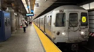 R46 & R68A N/W Trains at Lexington Av-63 St via the Q Line