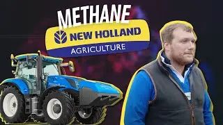 New Holland Methane Tractor with farmer Ben Sell