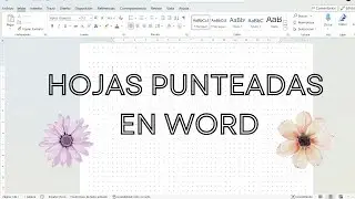 Crea tus propias hojas punteadas en Word/ R&aacute;pido y f&aacute;cil