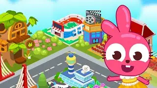 Use different elements to build your dream town in Papo City Builder