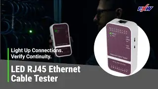 LED Dual-Mode RJ45 Cable Tester: Port Tracing and Continuity Testing