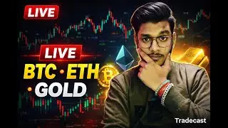 LIVE Trading 🔥 | BTC ETH GOLD Today | TRADECAST Live Analysis 📈