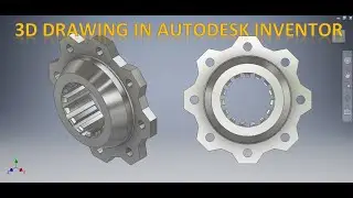 3d Drawing in Autodesk Inventor #403 || Inventor tutorial || 3d || Mechanical Drawing || Tutorials