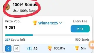 new fantasy app 100 bonus use | 100 bonus use | free contest fantasy app | trump11