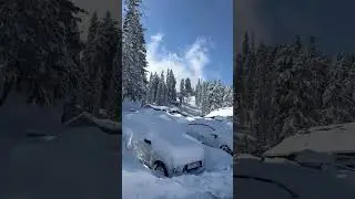 Gulmarg in winter ❄️ #gulmarg #snow #pahalgam #snowfall #shorts #kashmir #telitanveervlogs