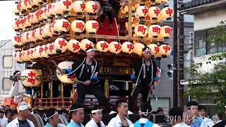 伏木曳山祭 曳き回し 2018年