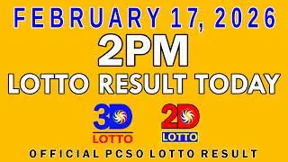 2pm Lotto Result Today Swertres Ez2 PCSO February 17 2026