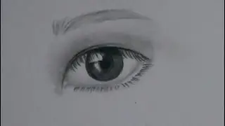 Como desenhar olho oriental -  how to draw realistic oriental eye