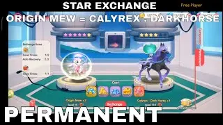 STAR EXCHANGE - ORIGIN MEW = CALYREX . DARKHORSE ► Pocket Incoming | Pet Impact
