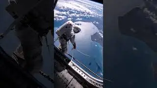 Astronaut Performs Critical Repair Mission Outside the International Space Station #spacemissions