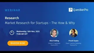 Webinar | Market Research for Startups - The How & Why
