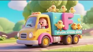 Baby Truck&rsquo;s F Chick Chirp Ride 🚚🐥🔤 | Letter F Learning Nursery Rhymes & Kids Songs