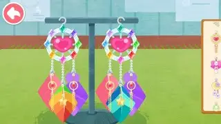 Baby Panda Fashion Dressup Game - Making Beautiful Earrings - KidsBabyBus - Kids and Girls Gameplay