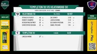 Templeton 1XI v Heathwood 1XI