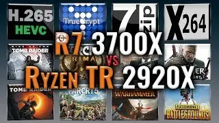Ryzen 7 3700X vs Ryzen TR 2920X Benchmarks | Test Review | Comparison | Gaming | 13 Tests