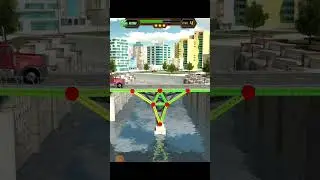 Bridge constructor simulator level 4 ⭐⭐⭐ solution
