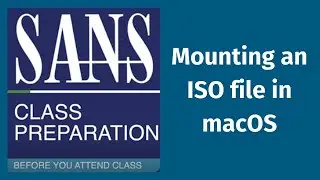 Подготовка к занятию SANS &mdash; Монтирование ISO-файла в macOS