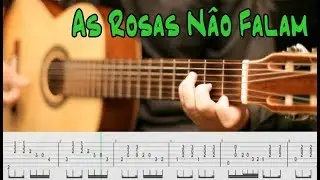 As rosas não falam - Baixaria Violão 7 Cordas ( Partitura e Tablatura ) Tony Calaça