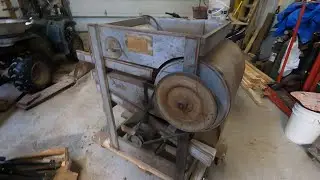 Cleaning Barley for Seed Using Old-Time Equipment.