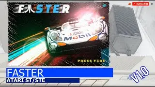 Atari ST/STE -=Faster=- v1.0... bad sound recording in the game by Saberman....