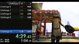 Shrek Super Slam SpeedRun - Challenges 6-10 4:12 [WR]