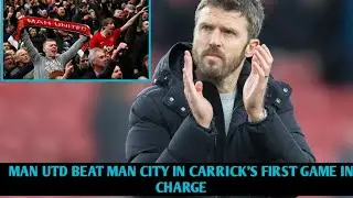 Man Utd beat Man City 2-0 in Carrick&rsquo;s first game in charge